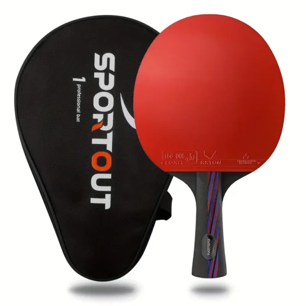 46c73f03e550e648b99955910c031e36.webp Professional Table Tennis Racket - Red