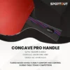 d4cdee266bf502cedf3c3fba30f2fdf7.webp Professional Table Tennis Racket - Red