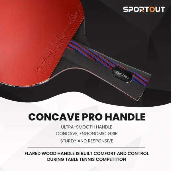 d4cdee266bf502cedf3c3fba30f2fdf7.webp Professional Table Tennis Racket - Red